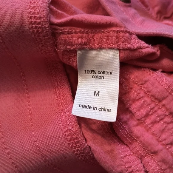 Maurices Salmon Colored Pull On Cotton Shorts with Drawstring Comfort Wa… - Picture 9 of 10